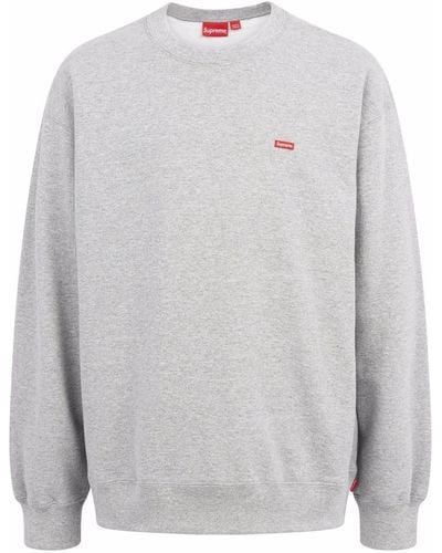 Supreme Box-logo Crewneck Sweatshirt - Gray