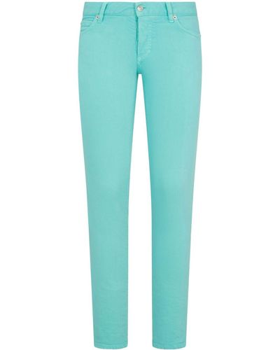 DSquared² Pantalones skinny con parche del logo - Azul