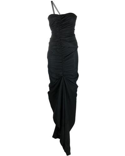 Supriya Lele Drape-design Midi Dress - Black