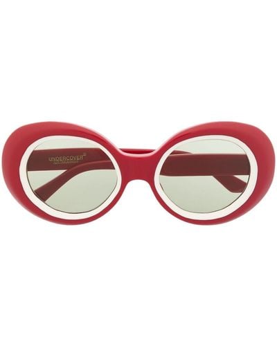 Undercover Effector Oversized Sunglasses - Red