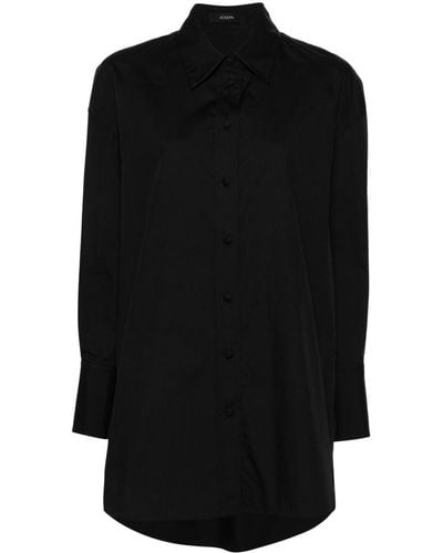 JOSEPH Popeline Blouse - Zwart