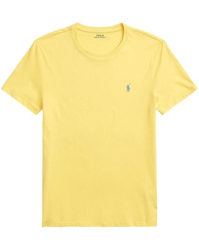 Polo Ralph Lauren T-shirt Met Geborduurd Logo - Geel