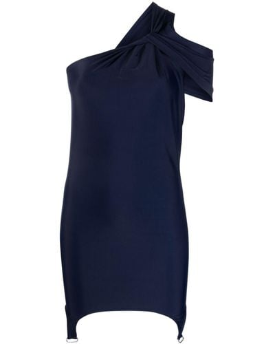 Courreges Asymmetrische Mini-jurk - Blauw