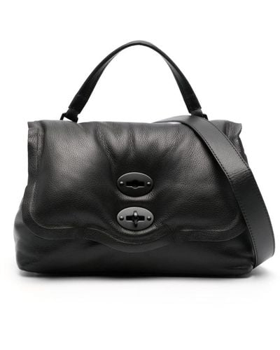 Zanellato Small Postina Leather Tote Bag - Black