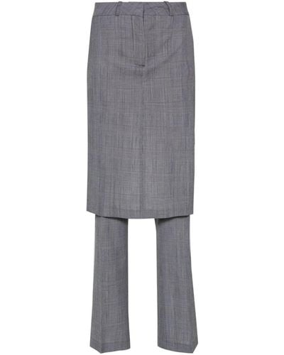 Coperni Layered-design Pants - Grey