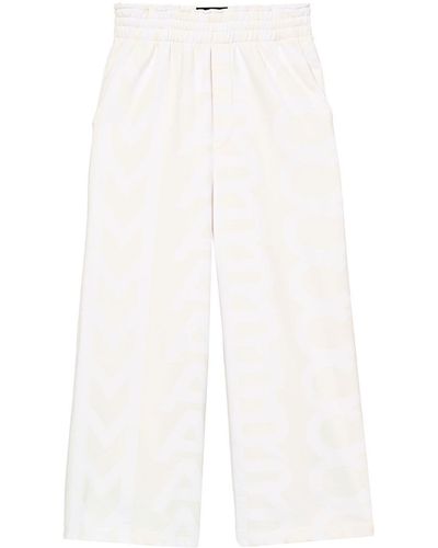 Marc Jacobs Pantaloni sportivi Monogram Oversized - Bianco