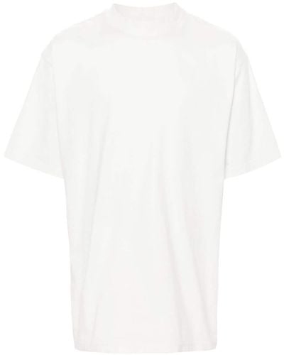 Balenciaga Crystal-logo Cotton T-shirt - White