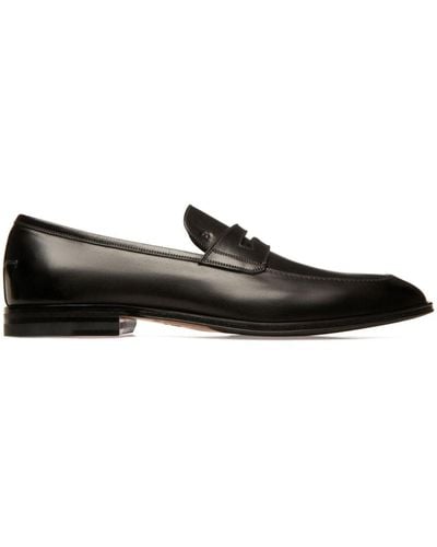 Bally Webb Leather Loafers - Black