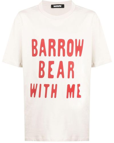 Barrow Logo-print Cotton T-shirt - Red