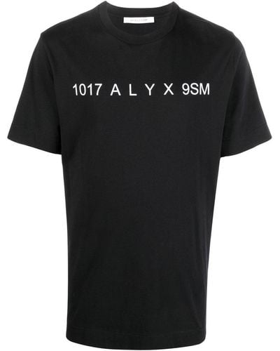 1017 ALYX 9SM Logo-print Crew-neck T-shirt - Black