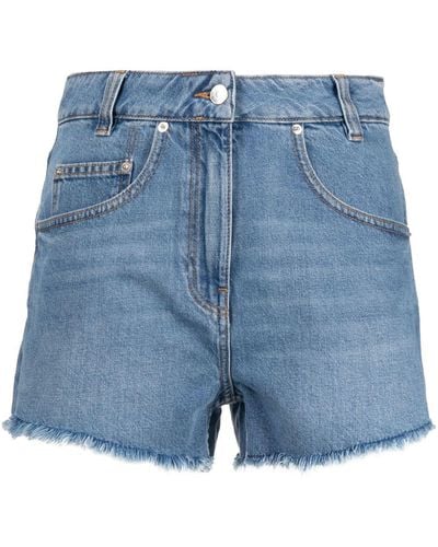 IRO Cotton Denim Shorts - Blue