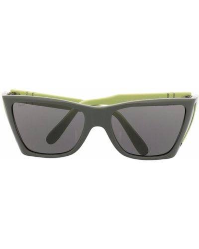 Persol Colour-block Square Frame Sunglasses - Grey