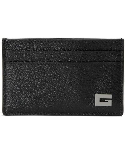 Gucci G-detail Leather Card Holder - Black