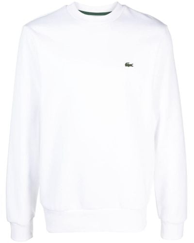 Lacoste Pullover mit Logo-Stickerei - Weiß