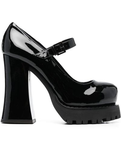 Moschino Pumps mit klobiger Sohle 125mm - Schwarz