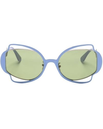Marni Route Of The Sun Oversize-frame Sunglasses - Green