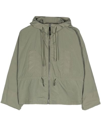 Aspesi Taffeta hooded jacket - Grün