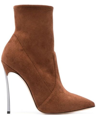 Casadei Blade Arceus 130mm Ankle Boots - Brown