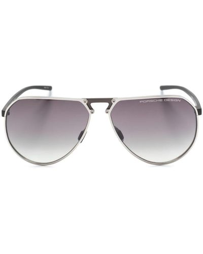 Porsche Design P'8938 Pilot-frame Sunglasses - Gray