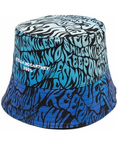 Stella McCartney Cappello bucket reversibile - Blu