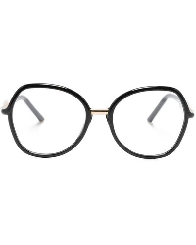 Carolina Herrera バタフライ 眼鏡フレーム - メタリック