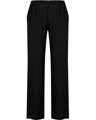 Carine Gilson Pantalones de pijama de seda - Negro