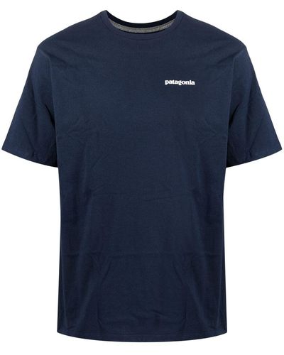 Patagonia T-shirt à logo imprimé - Bleu