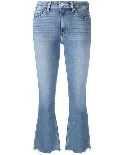PAIGE Jeans svasati con effetto vissuto - Blu