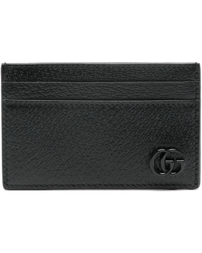 Gucci Leather Marmont Card Holder - Black