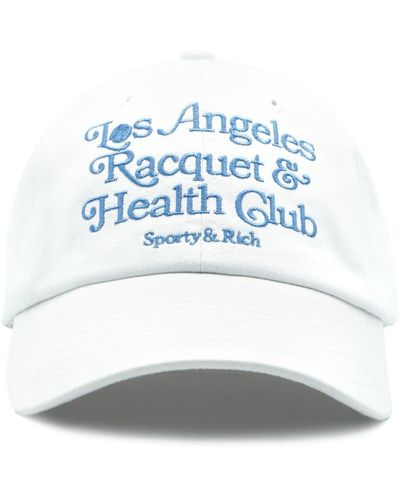 Sporty & Rich Logo-embroidered Cotton Baseball Cap - Gray