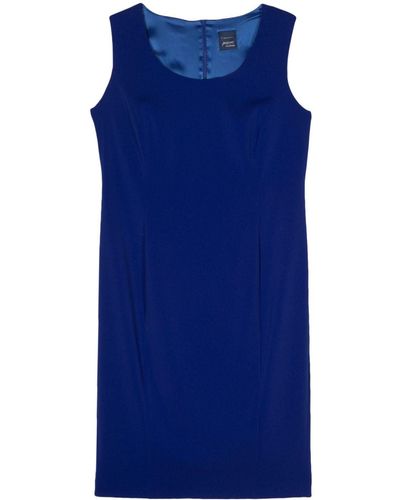 Marina Rinaldi Dart-detail Dress - Blue