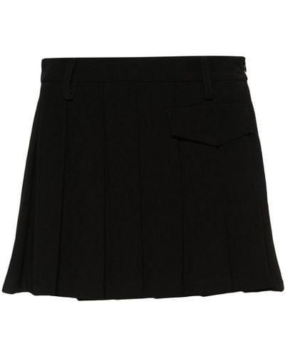 Blanca Vita Guara Pleated Miniskirt - Black
