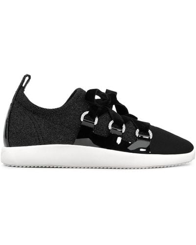 Giuseppe Zanotti Maggie Knitted-upper Sneakers - Black
