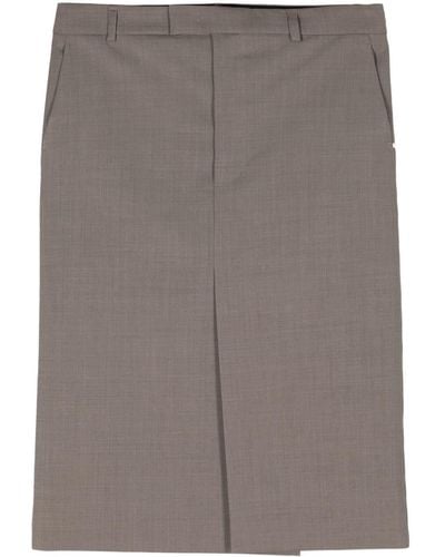 Sportmax Atollo Midi Pencil Skirt - Grey