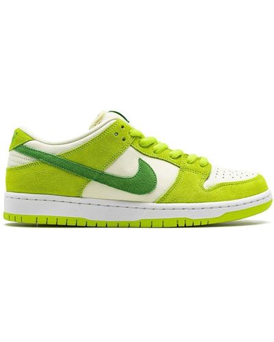 Nike Sb Dunk Low Pro "green Apple" Sneakers