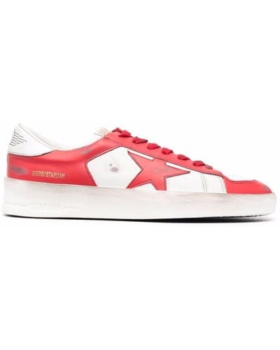 Golden Goose Stardan Low-top Lace-up Trainers - Red