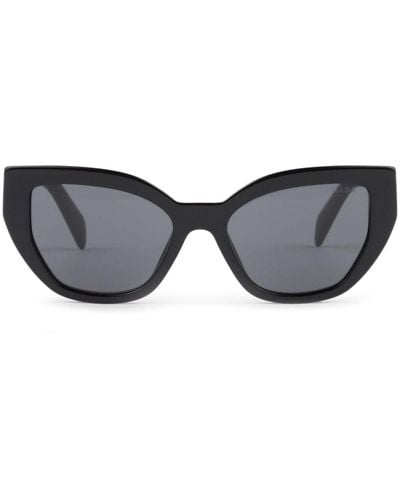 Prada Cat-Eye-Sonnenbrille mit Logo - Braun