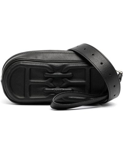 Bally Logo-embossed Leather Belt Bag - Black