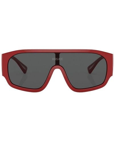 Versace Gafas de sol con montura estilo piloto - Rojo
