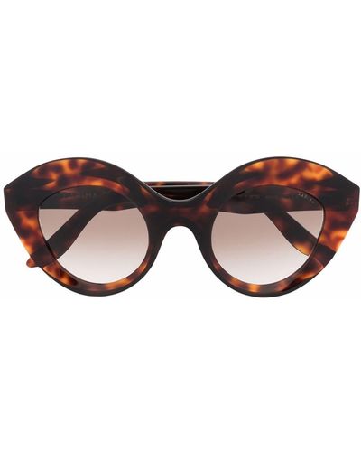 LAPIMA Nina Round-frame Sunglasses - Brown