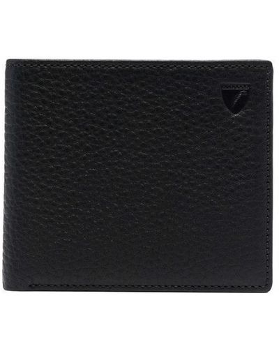 Aspinal of London Bi-fold Leather Wallet - Black