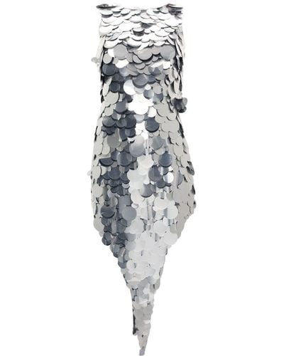 GIUSEPPE DI MORABITO Sequin-embellished Midi Dress - Metallic