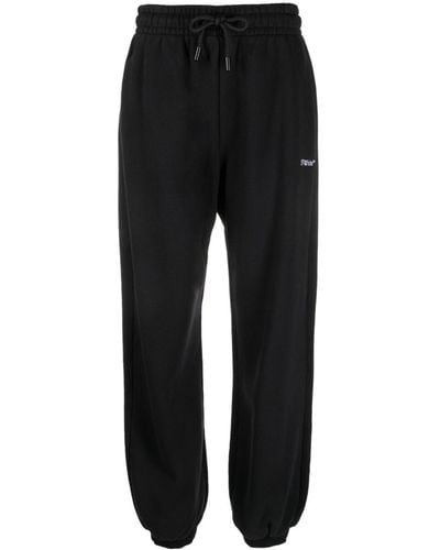 Off-White c/o Virgil Abloh Bookish Logo-embroidered Track Pants - Black