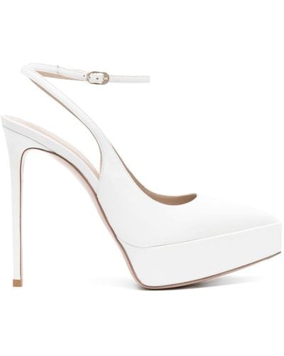 Le Silla Uma 140mm Slingback Court Shoes - White