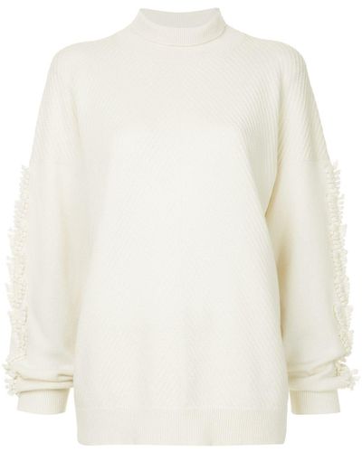 Barrie Maglione oversize - Bianco