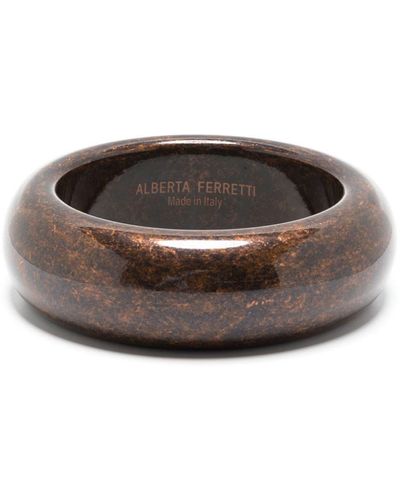 Alberta Ferretti Rundes Armband - Braun