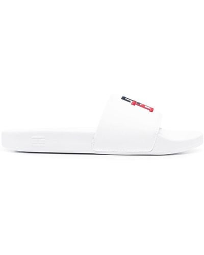 Tommy Hilfiger Sandalen mit Logo - Weiß