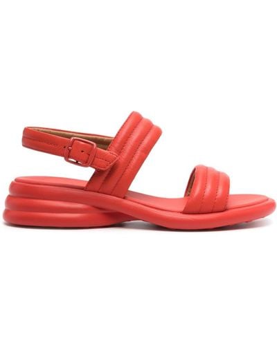 Camper Spiro 40mm Leather Sandals - Red