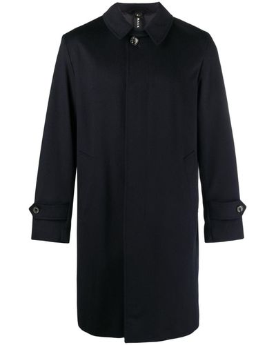 Mackintosh Cappotto Soho con bottoni - Nero