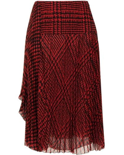 Ermanno Scervino Plooirok Met Print - Rood